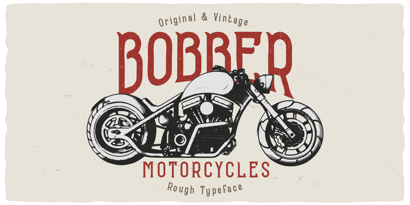 Bobber Motorcycles Light Font preview